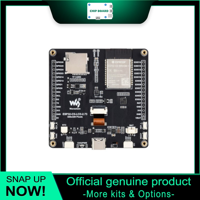 Esp32 Wifi Bluetooth - Placa LCD Waveshare ESP32-C5 de 2,73