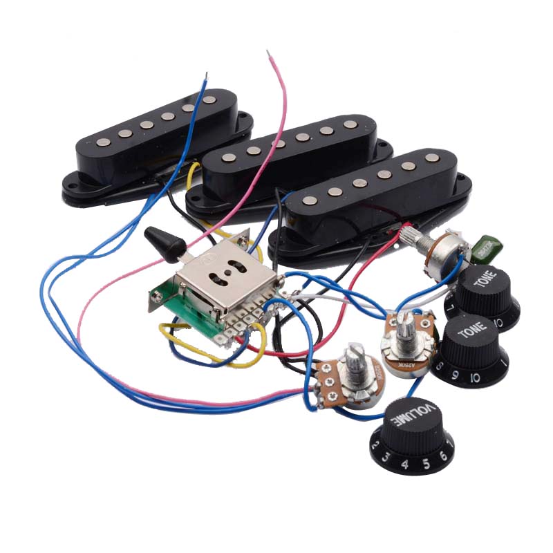 Diy Electric Guitar Electronics - Guitarra elétrica pré-wired captador cablagem, interruptor