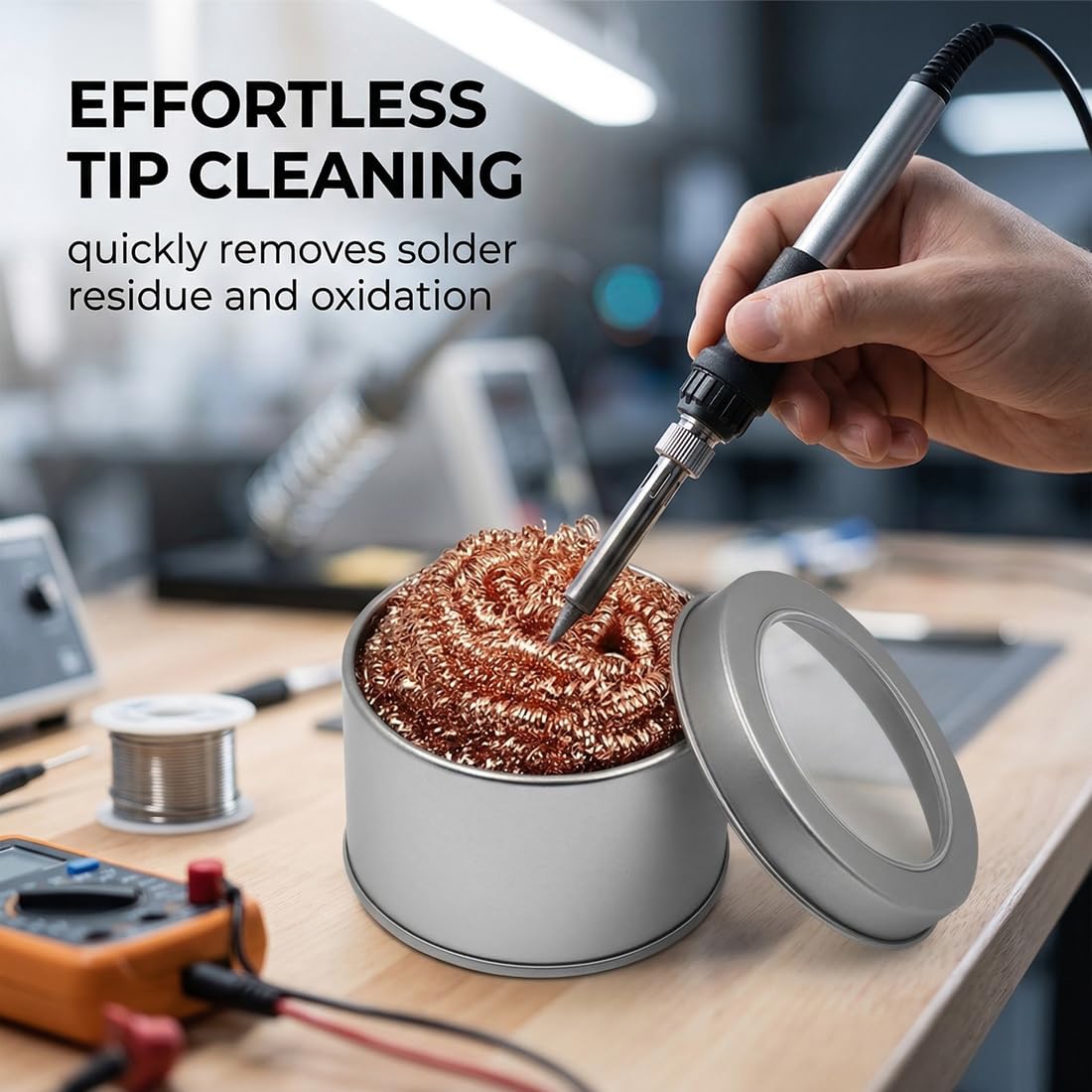 Diy Electronics Cleaner - Ferramenta de Caixa Metálica com Filtro