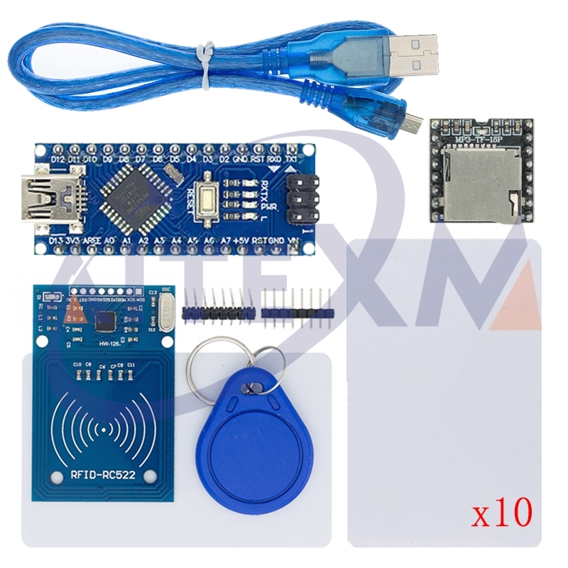 Arduino Uno Starter Kit - 13.56 mhz cartão ic + nano