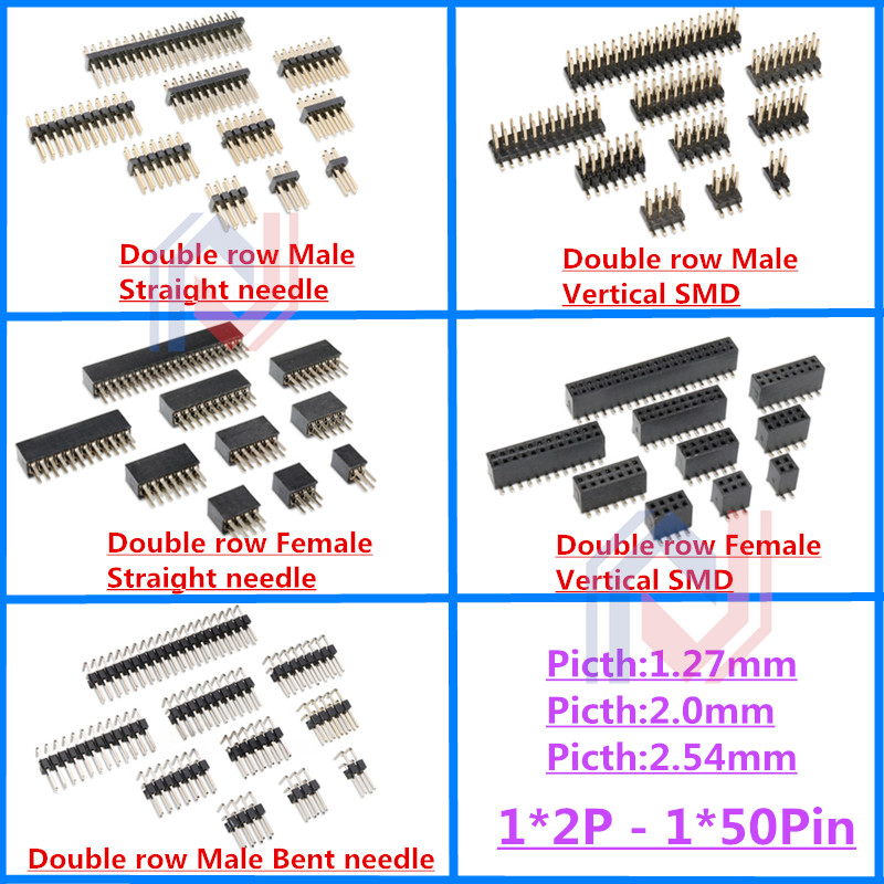 Male Female Header Pin - 10 Peças Conector de Placa PCB