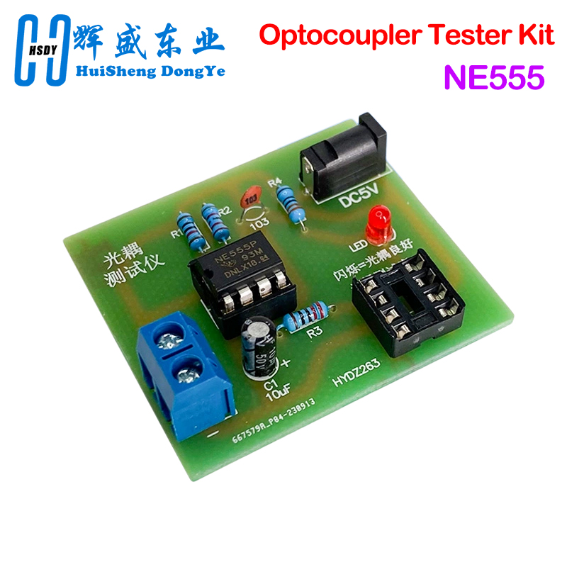 Diy Electronics Test Equipment - Kit de testador de optoacoplador 555,