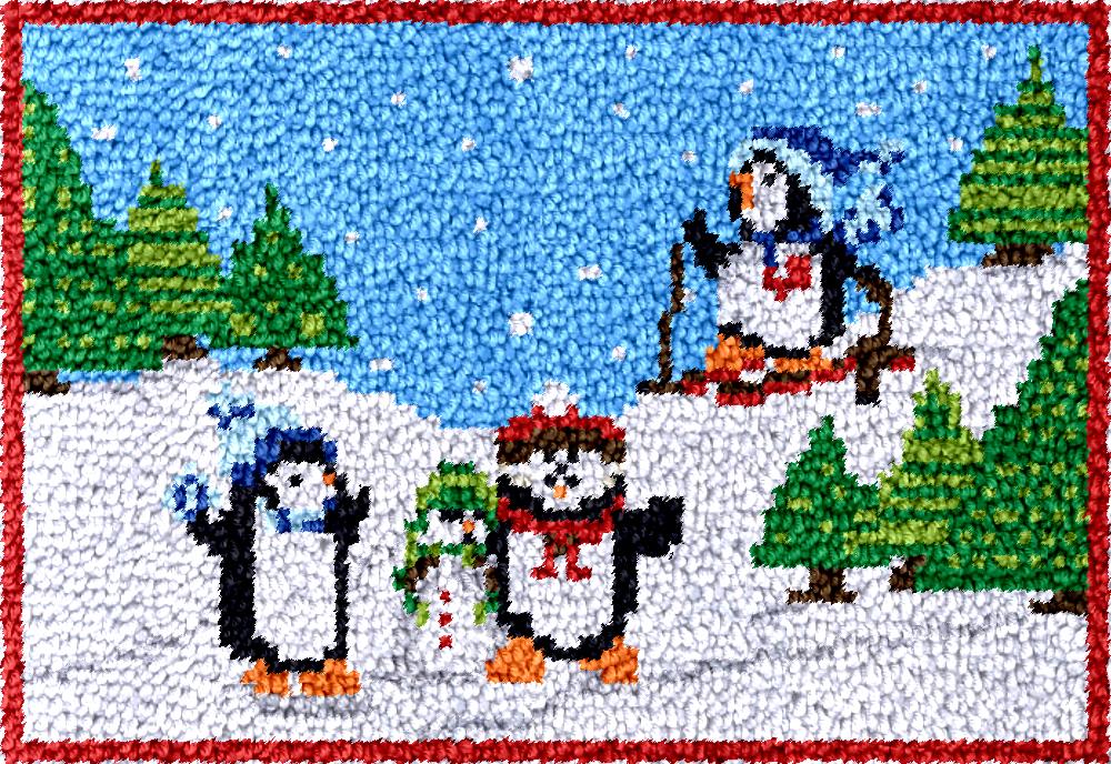 Diy Electronics Kits For Adults - Pinguins trava gancho tapete kits com
