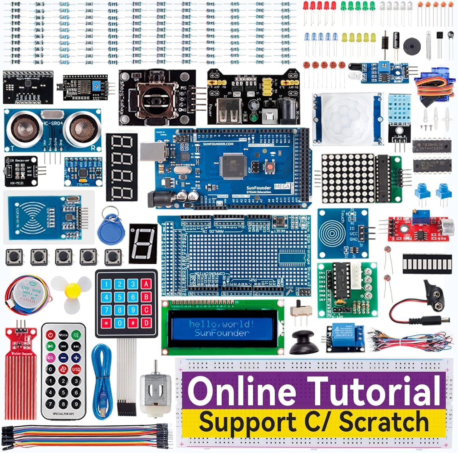 Arduino Uno Starter Kit - Kit de Iniciação em Eletrônica SunFounder,
