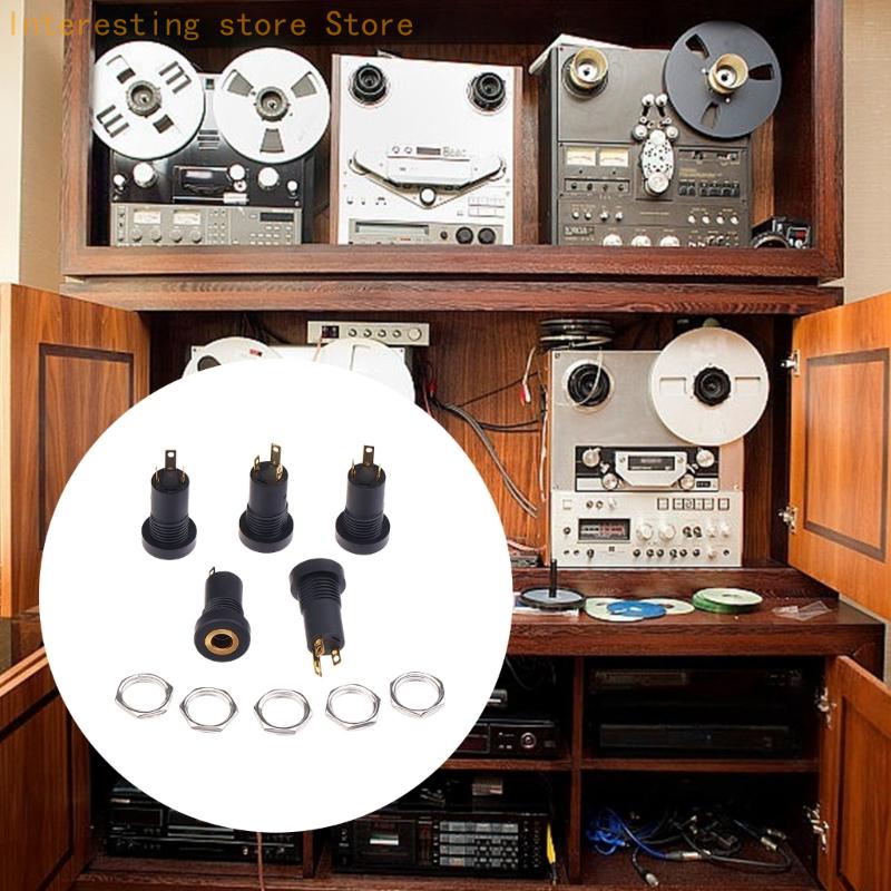 Diy Audio Electronics Kit - 5 pces 3.5mm tomada vídeo música