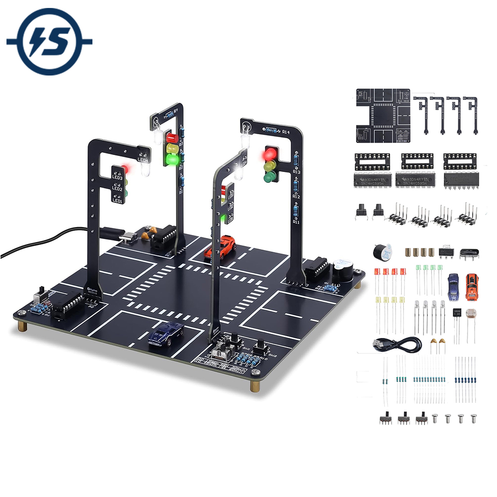 Diy Electronics Kits For Adults - Kit simulador de semáforo com luzes