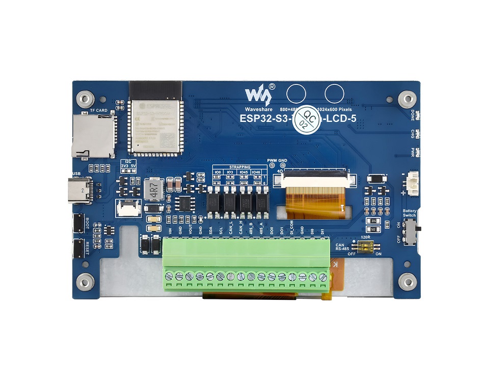 ESP32-S3-LCD-5, função sem toq - Esp32 Wifi Bluetooth avaliação e preço