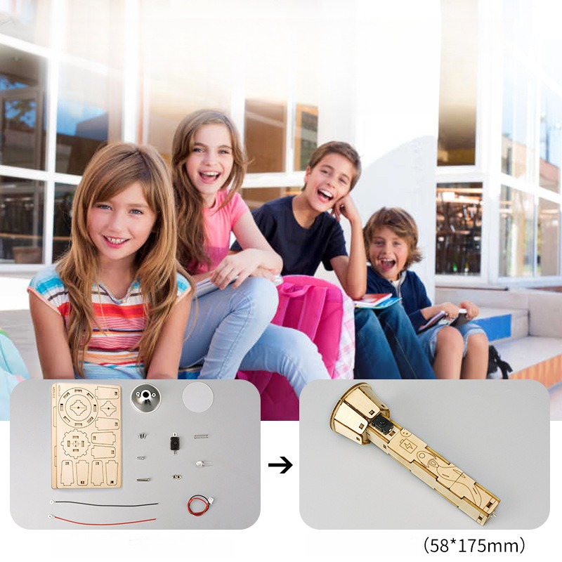 Diy kit de lanterna de madeira - Diy Electronics Projects For Kids avaliação e preço