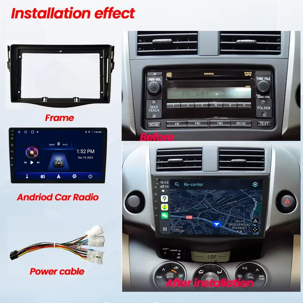 Fáscia de rádio para veículo,  - Diy Electronics Radio avaliação e preço