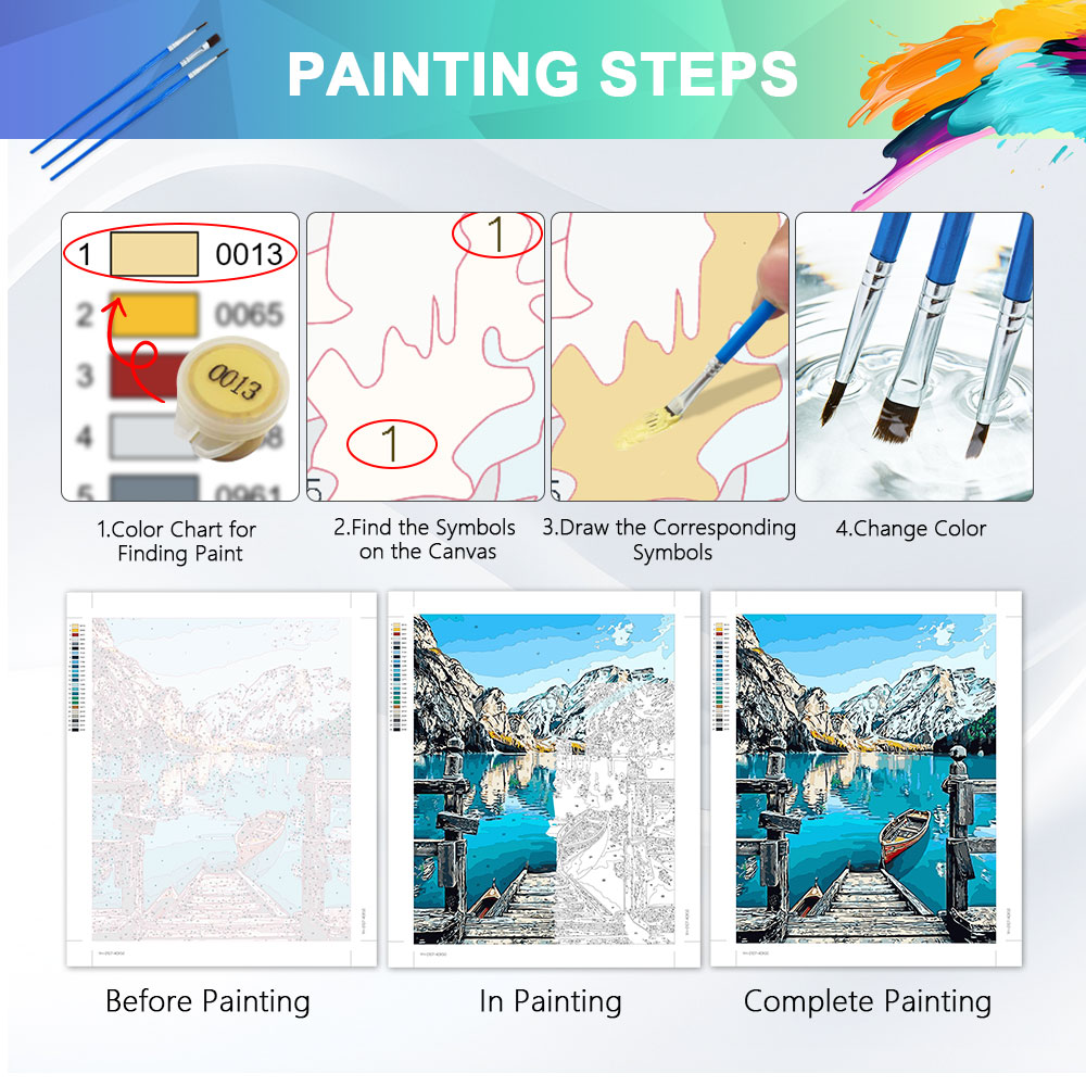 HUACAN Pinturas DIY por Número - Diy Elektronik avaliação e preço