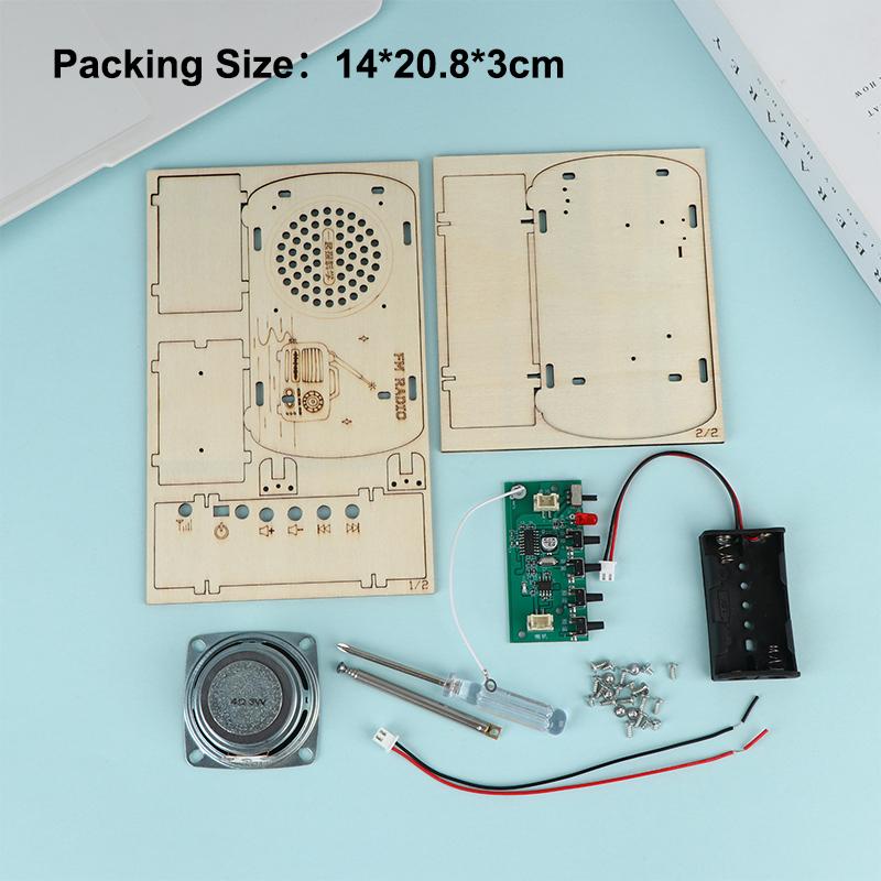Kit de Rádio FM de Madeira DIY - Diy Electronics Projects For Kids avaliação e preço