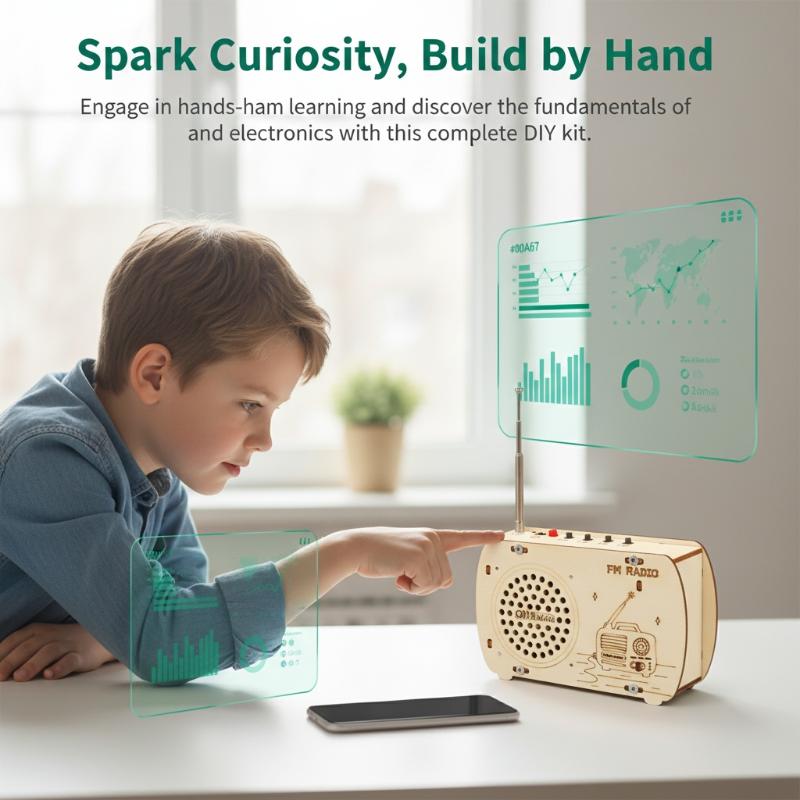Kit de Rádio FM de Madeira DIY - Diy Electronics Projects For Kids avaliação e preço
