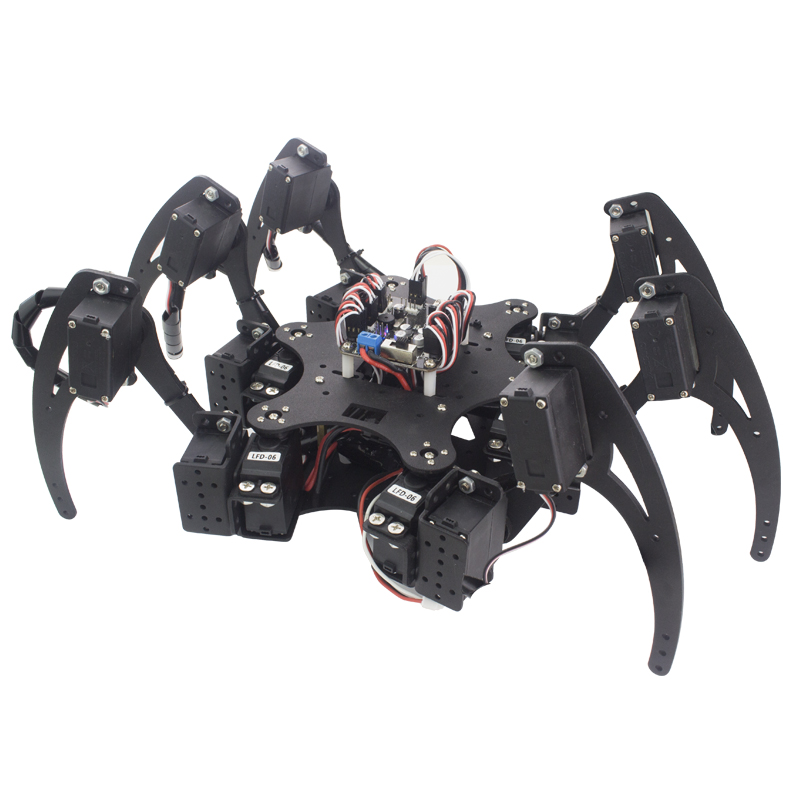 18 dof alumínio hexapod aranha - Diy Kit Elektronik avaliação e preço