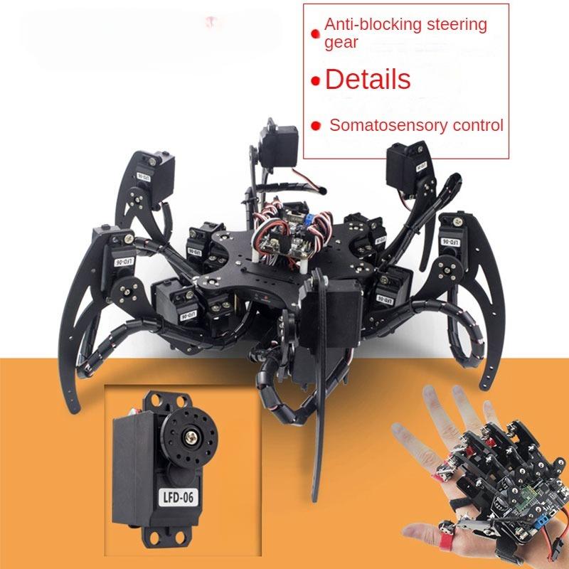 18 dof alumínio hexapod aranha - Diy Kit Elektronik avaliação e preço