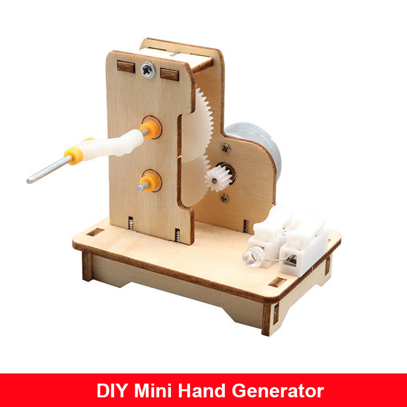 Diy mini gerador de mão diy ki - Diy Kit Elektronik avaliação e preço