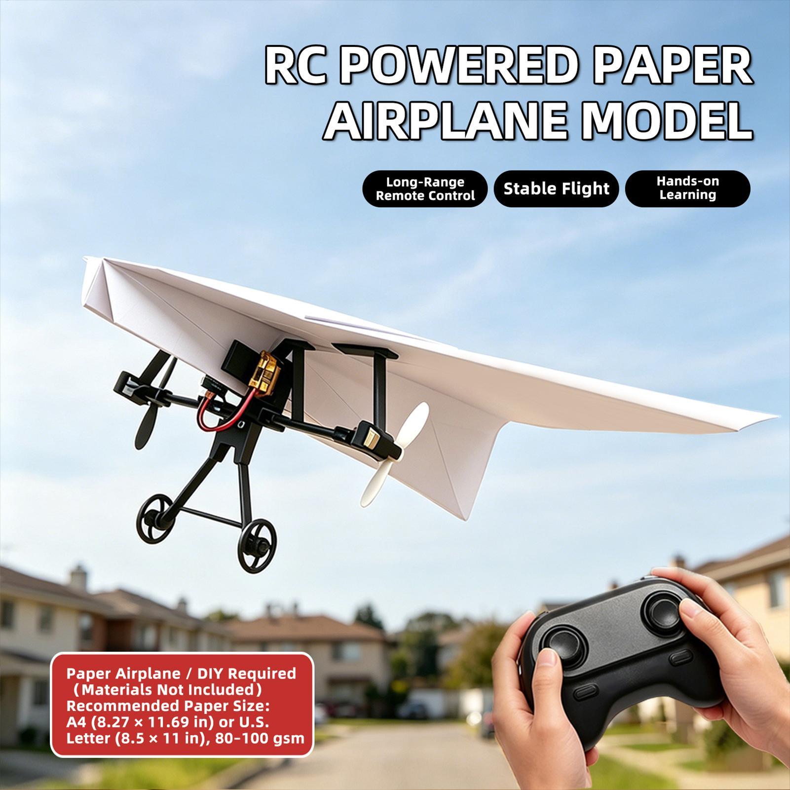 Kit de Avião de Papel RC DIY c - Diy Kit Elektronik avaliação e preço