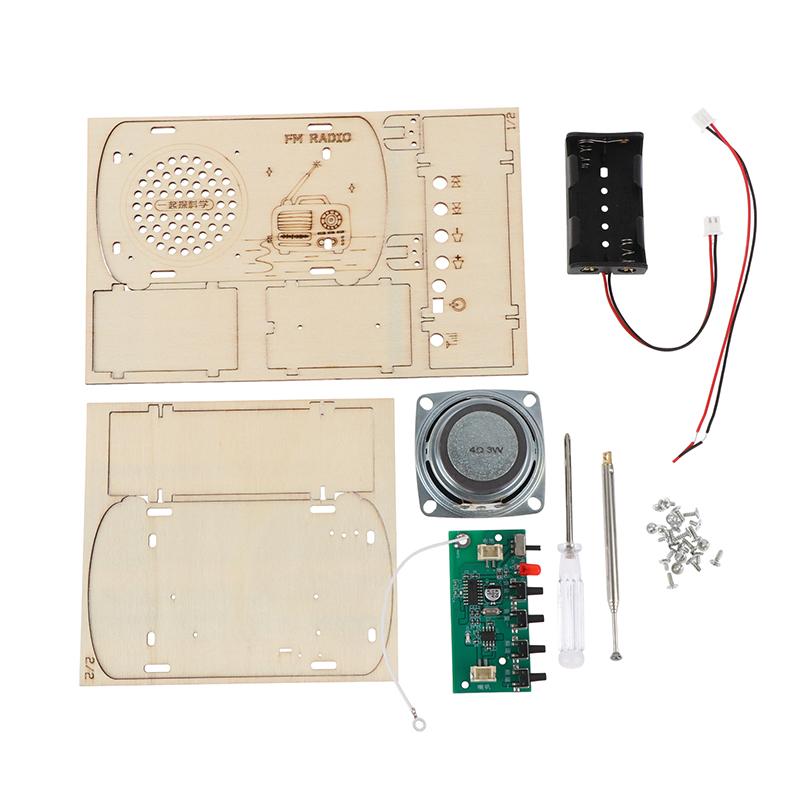 【BS】Kit de Rádio FM de Madeira - Diy Electronics Projects For Kids avaliação e preço