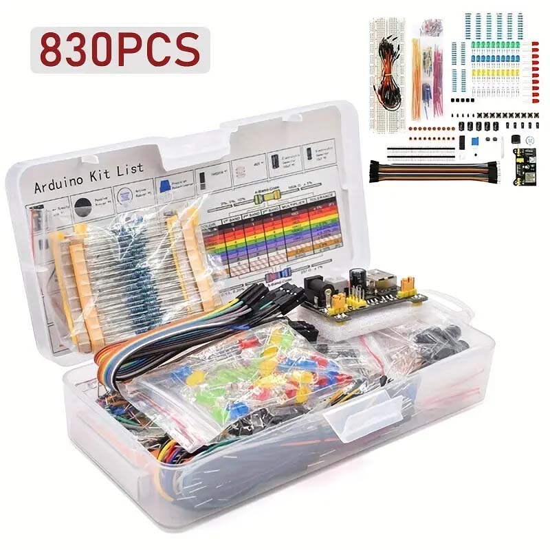 830 pçs/caixa kit inicial de p - Arduino Uno Starter Kit avaliação e preço