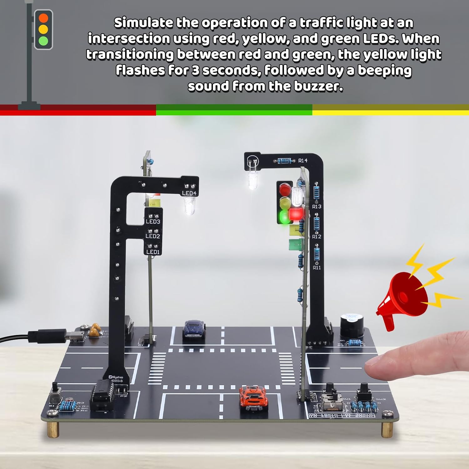 Kit simulador de semáforo com  - Diy Electronics Kits For Adults avaliação e preço