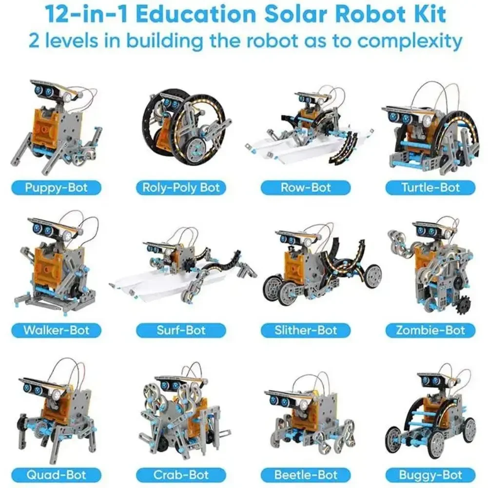 13 em 1 robô movido a energia  - Diy Elektronik avaliação e preço