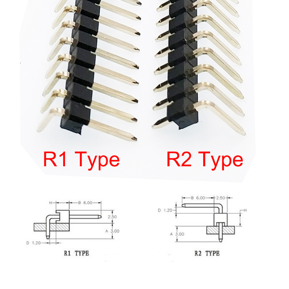 100 peças 2.54mm fileira única - Male Female Header Pin avaliação e preço