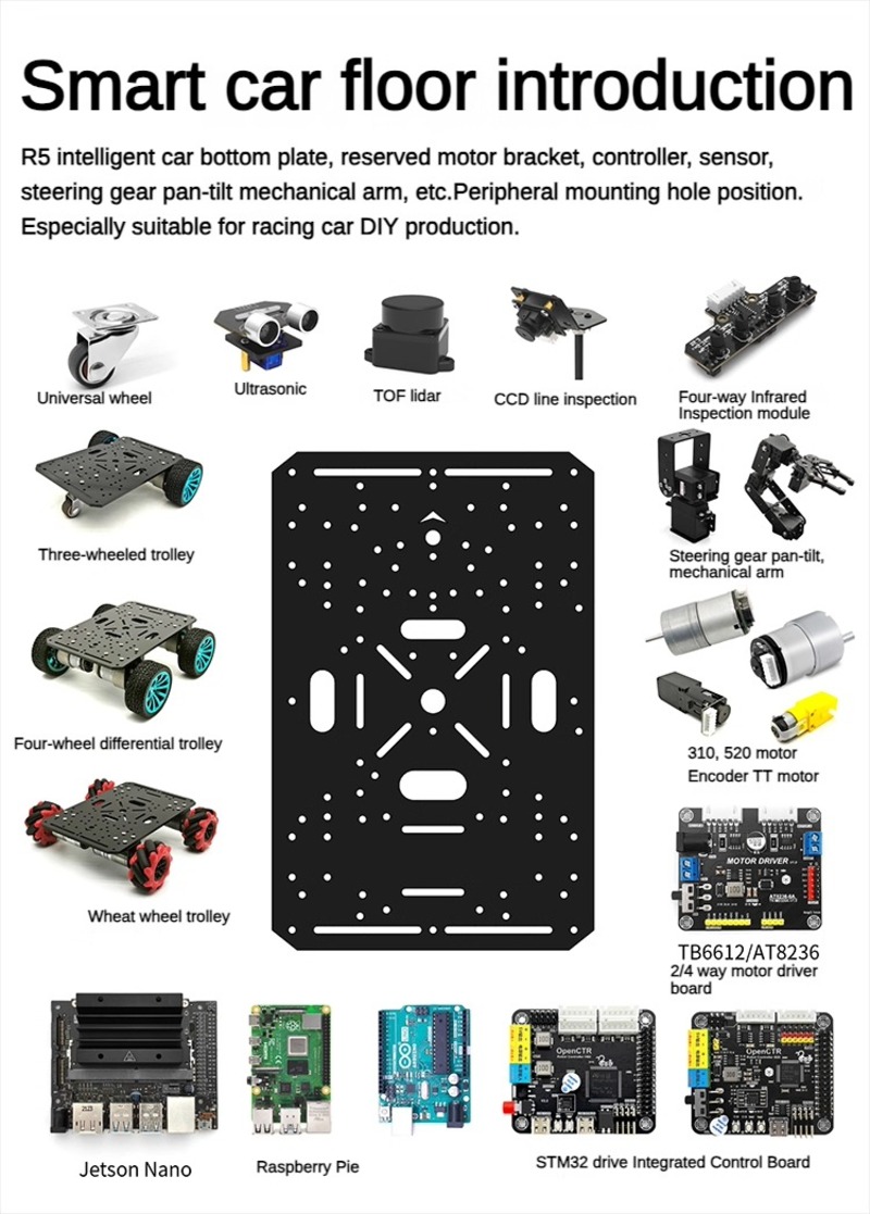 Chassi de Carro Robô 4WD com M - Diy Kit Elektronik avaliação e preço